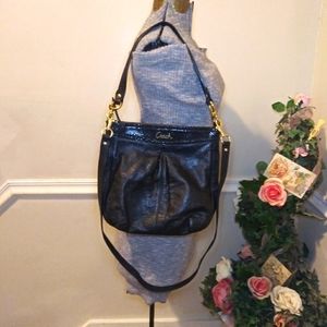 Coach Black Leather Shoulder Bag